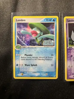 Pokemon Lot Stamped Holo Crystal Guardians | Lombre 37 And Spoink 62 - Image 2