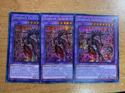 🔥3x Yugioh MP22-EN141 Despian Quaeritis PRISMATIC SECRET RARE PLAYSET - Image 1