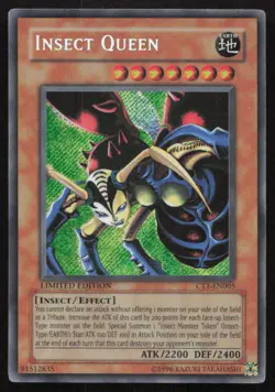 Yu-Gi-Oh TCG 2004 Collectors Tin #CT1-EN005 Insect Queen Secret Rare - Image 1
