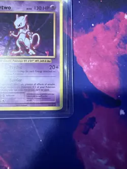 Pokemon Mewtwo TCG Evolutions 51/108 Cracked Ice Holo Promo Card - Image 3
