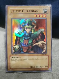 Yugioh Card Celtic Guardian LOB-007 1st Edition 2002 LOB Yugi Muto Warrior... - Image 2