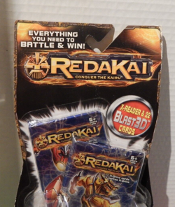 VINTAGE REDAKAI CONQUER THE KAIRU X-READER & 22 BLAST 3D CARDS-META CHARGED - Image 2