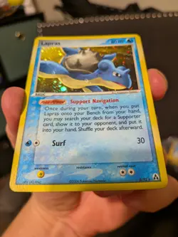 Pokemon TCG Lapras Legend Maker (LM) Holo Card (8/92) Lightly played - Image 3