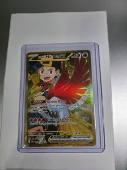 Pokemon TCG Destined Rivals Ethan's Ho-Oh EX Card 239/182 Gold Hyper Rare - Image 1