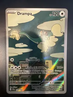 Pokemon TCG Drampa Full Art Holo Card 184/162 Temporal Forces Illustration Rare - Image 1