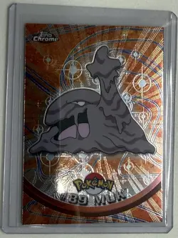 2000 Topps Chrome Muk Pokemon Card, Foil Holographic - Image 1