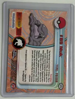 2000 Topps Chrome Muk Pokemon Card, Foil Holographic - Image 2