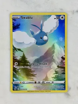 Swablu GG27/GG70 Crown Zenith Full Art Ultra Rare Holo Pokemon Card LP - Image 1