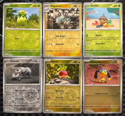 Yuka Morii Art Card Lot of 6 Reverse Holo English (Clay Pokemon Cards) Near Mint - Image 1