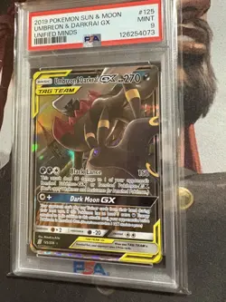 Umbreon & Darkrai GX 125/236 - TAG TEAM Unified Minds PSA 9 Mint - Pokemon Card - Image 2