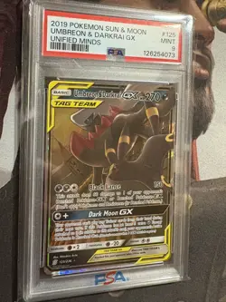 Umbreon & Darkrai GX 125/236 - TAG TEAM Unified Minds PSA 9 Mint - Pokemon Card - Image 5