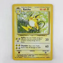 Raichu Holo Pokemon TCG Card 014/102 Base Set - Image 2
