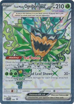 Teal Mask Ogerpon ex - 166 Ultra Rare SV: Scarlet & Violet Promo Cards - Image 1