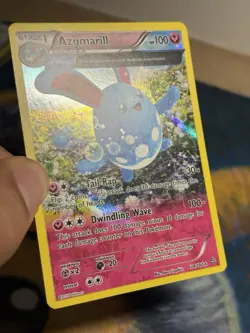 Pokemon TCG XY Primal Clash Azumarill 104/160 Holo Full Art Card Ancient Trait - Image 4
