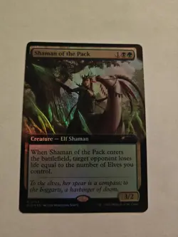 [1x] Shaman of the Pack (0789) - Foil - Extended Art - Extended Art Near Mint, E - Image 1