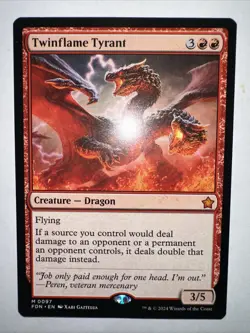 Magic: The Gathering - Foundation - Twinflame Tyrant 0097 Mythic Rare - NM - Image 3