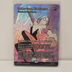 1x - Spider-Gwen, Web-Warrior Najeela, the Blade-Blossom - Foil Boarderless MTG - Image 1