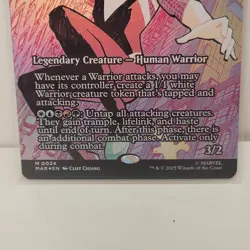 1x - Spider-Gwen, Web-Warrior Najeela, the Blade-Blossom - Foil Boarderless MTG - Image 4