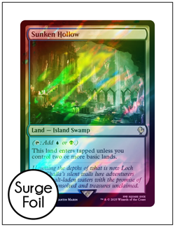 1x Sunken Hollow, Surge Foil, Final Fantasy, Magic MTG NM - Image 1