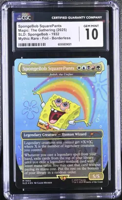 SpongeBob SquarePants - Jodah, the Unifier Secret Lair Drop, FOIL CGC 10 - Image 1