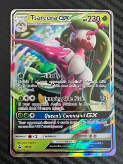 Pokemon TCG Tsareena GX SM56 Sun & Moon SM56 Holo Promo LP - Image 1