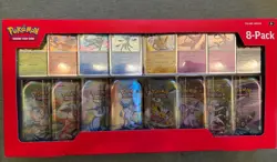 Pokemon TCG Prismatic Evolutions Costco 8 Mini-Tin Bundle w/ Promo Cards - Image 1