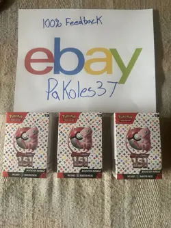 151 Scarlet Violet Booster Bundle Lot of 3 Brand New Sealed Bundles Pokemon TCG - Image 1