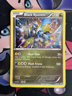 Pokemon 2012 Black White Promos #BW58 Black Kyurem Holo Black Star Promo Mp - Image 1