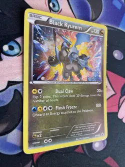 Pokemon 2012 Black White Promos #BW58 Black Kyurem Holo Black Star Promo Mp - Image 2