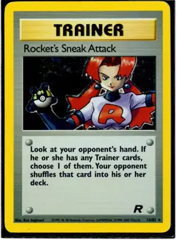 Pokemon TCG Team Rocket Rocket's Sneak Attack 16/82 Holo Unlimited Rare 2000 - Image 1