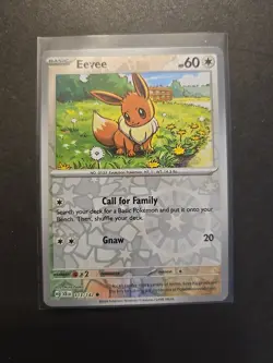 Eevee 113/142 Stellar Crown Reverse Holo Common Pokemon Card NM - Image 1