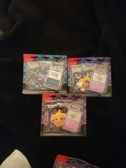 Pokemon TCG Paldean Fates Tech Sticker Collection SV4.5 SET OF 3 NEW SEALED - Image 3