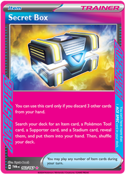 SECRET BOX 163/167 TWILIGHT MASQUERADE POKEMON (ACE SPEC, NM) - Image 1