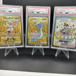 3x PSA 9 TERAPAGOS UPC PROMO SET Cinderace 163 Lapras 164 Seq Order 165 POKEMON - Image 1