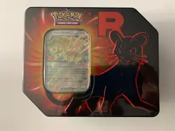 Pokemon TCG Team Rocket Destined Rivals Persian Factory Sealed 5 Booster Tin - Image 1