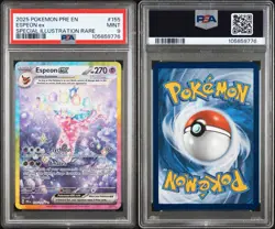 2025 Pokemon Prismatic Evolutions Espeon EX 155/133 PSA 9 Mint - Image 3