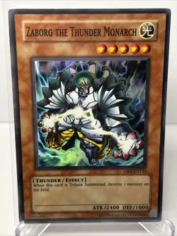 Yugioh Zaborg The Thunder Monarch DR2-EN135 Super Rare - Image 1