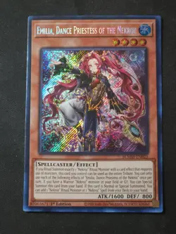 Yugioh Emilia, Dance Priestess of the Nekroz - BLMM-EN025 - Secret - 1st - Mint - Image 1