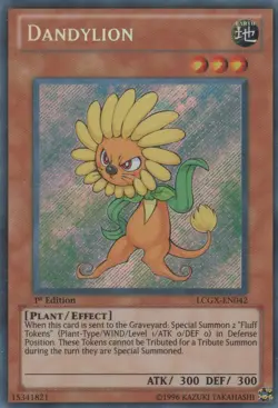 Dandylion - LCGX-EN042 - Secret Rare - 1st Edition Lightly Played - Yu-Gi-Oh - Image 1