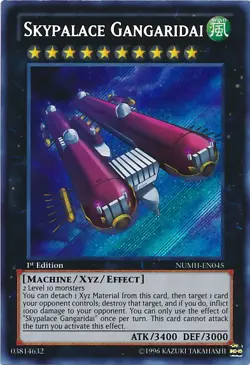 Yugioh! LP Skypalace Gangaridai - NUMH-EN045 - Secret Rare - 1st Edition Lightly - Image 1