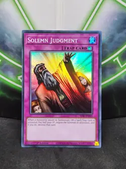 Yugioh Solemn Judgment SESL-EN045 Super Rare 1st Edition NM - Image 1