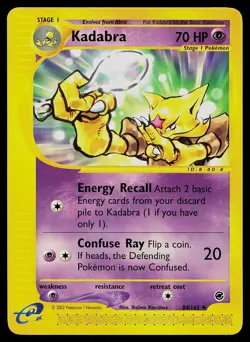 Pokemon Card - Kadabra Expedition 84/165 Non Holo - Image 1