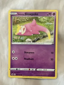Galarian Slowpoke 054/198 SWSH06: Chilling Reign Regular Common Pokemon Card NM - Image 3