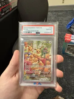 Pokemon Eevee TCG Illustration Rare Card Twilight Masquerade 188/167 PSA 10! - Image 1