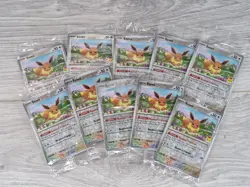 10 x Eevee Pokemon Day Stamp Prismatic Evolutions TCG Card 074/131 Sealed Lot - Image 1