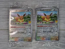 10 x Eevee Pokemon Day Stamp Prismatic Evolutions TCG Card 074/131 Sealed Lot - Image 3