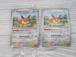 10 x Eevee Pokemon Day Stamp Prismatic Evolutions TCG Card 074/131 Sealed Lot - Image 5