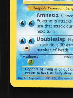 Poliwhirl 38/102 HP Base Set English Pokemon Card TCG - Image 2