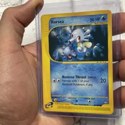 Horsea 85/147 Aquapolis Common Vintage Pokemon TCG E-reader Card LP Vtg Nintendo - Image 2