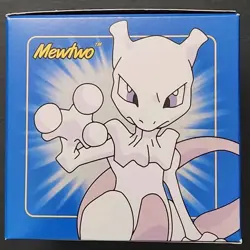 Pokemon Burger King 23k Gold Plated Trading Card Mewtwo Sealed In Blue Box, New - Image 3